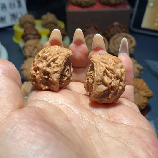 文玩核桃把件蛇头34尺