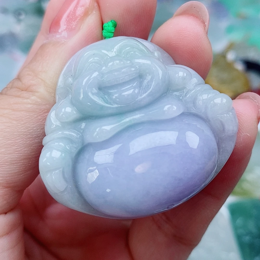 颈饰未镶嵌翡翠天然缅甸A货翡翠佛公