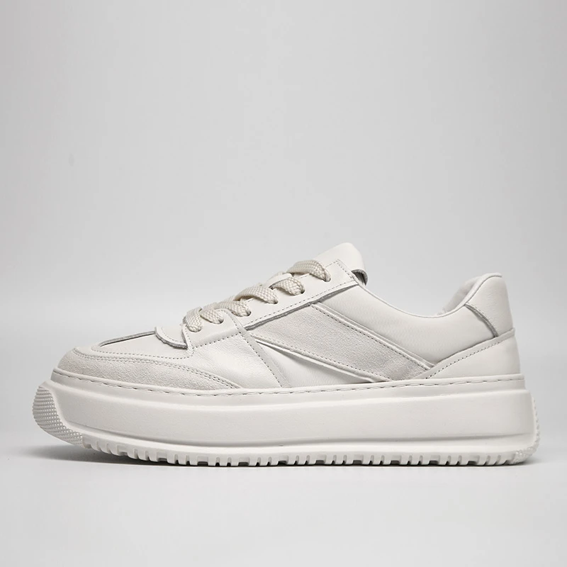 16917 百搭潮鞋真皮透气潮流小白鞋舒适男士休闲鞋