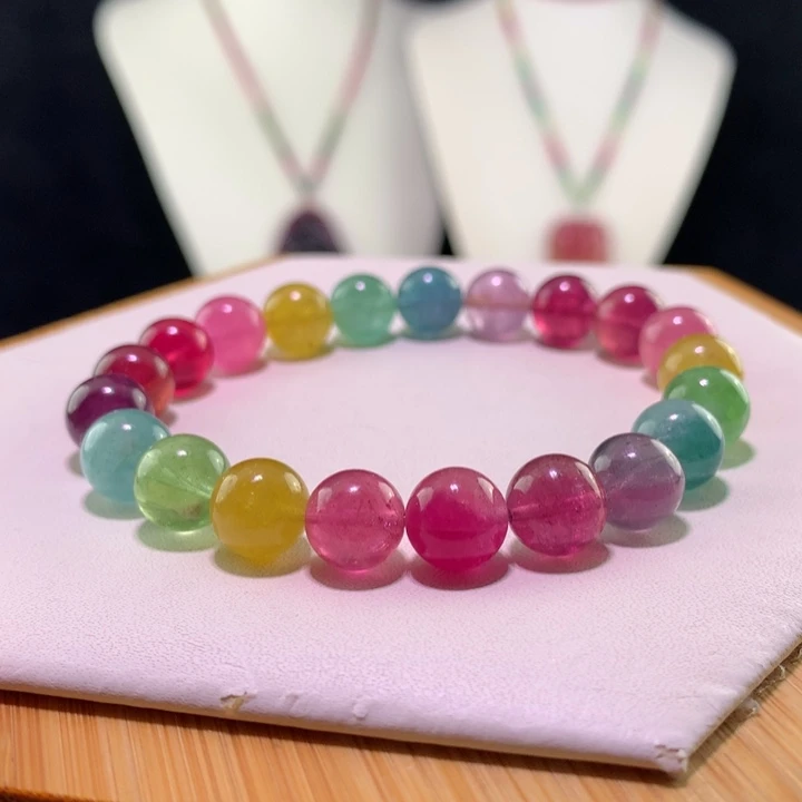 双色碧玺手链未镶嵌