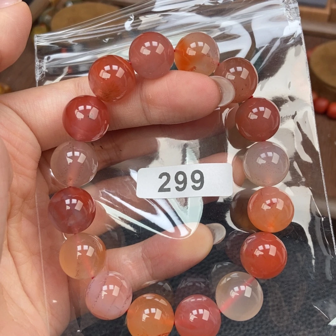 南红玛瑙未镶嵌手链