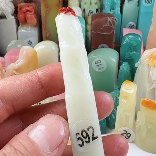 寿山石印石五*六印石章料…..