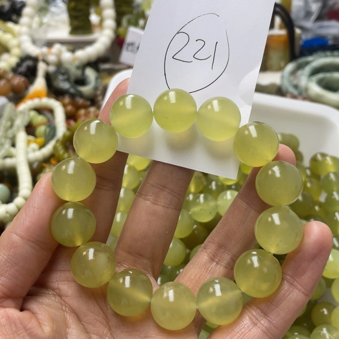 蛇纹石玉手链合金