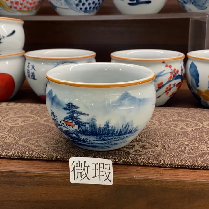 釉下老陶泥手工绘制