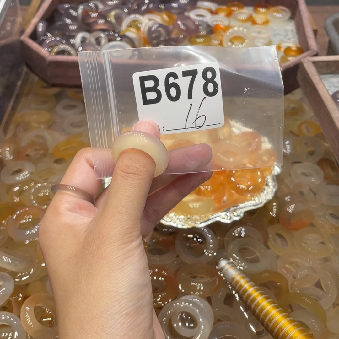 玛瑙/玉髓未镶嵌戒指678