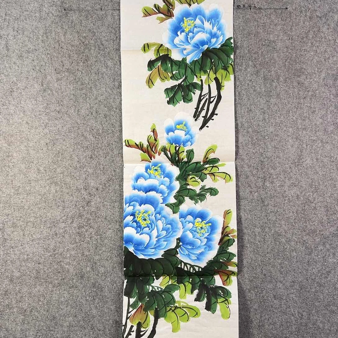 国画137 花鸟等各种花卉图案为一体