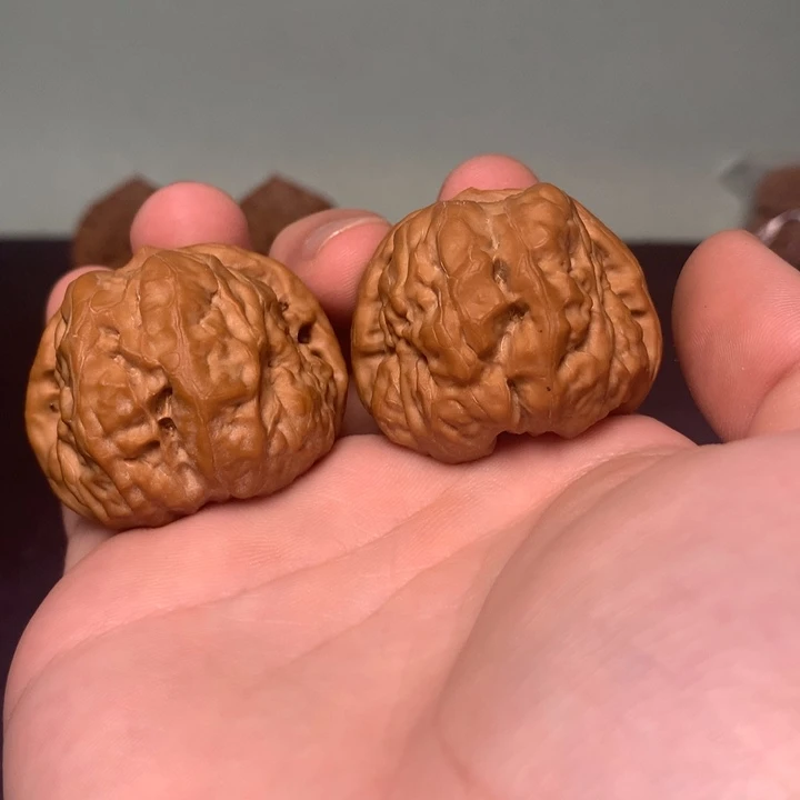 把件文玩核桃40延庆蛤蟆头四开