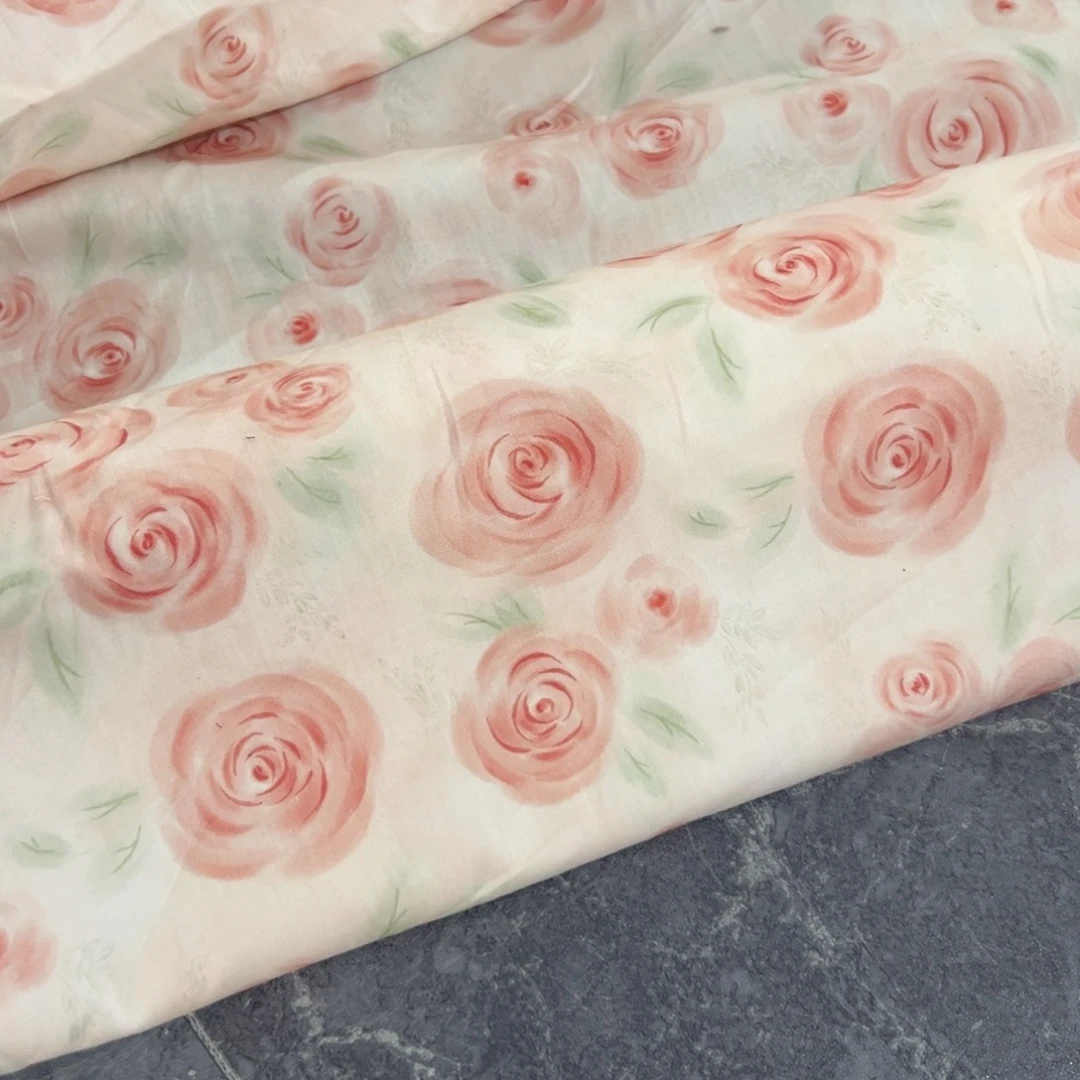 一米价纯棉40支细斜纹1.5米宽果子布地卷