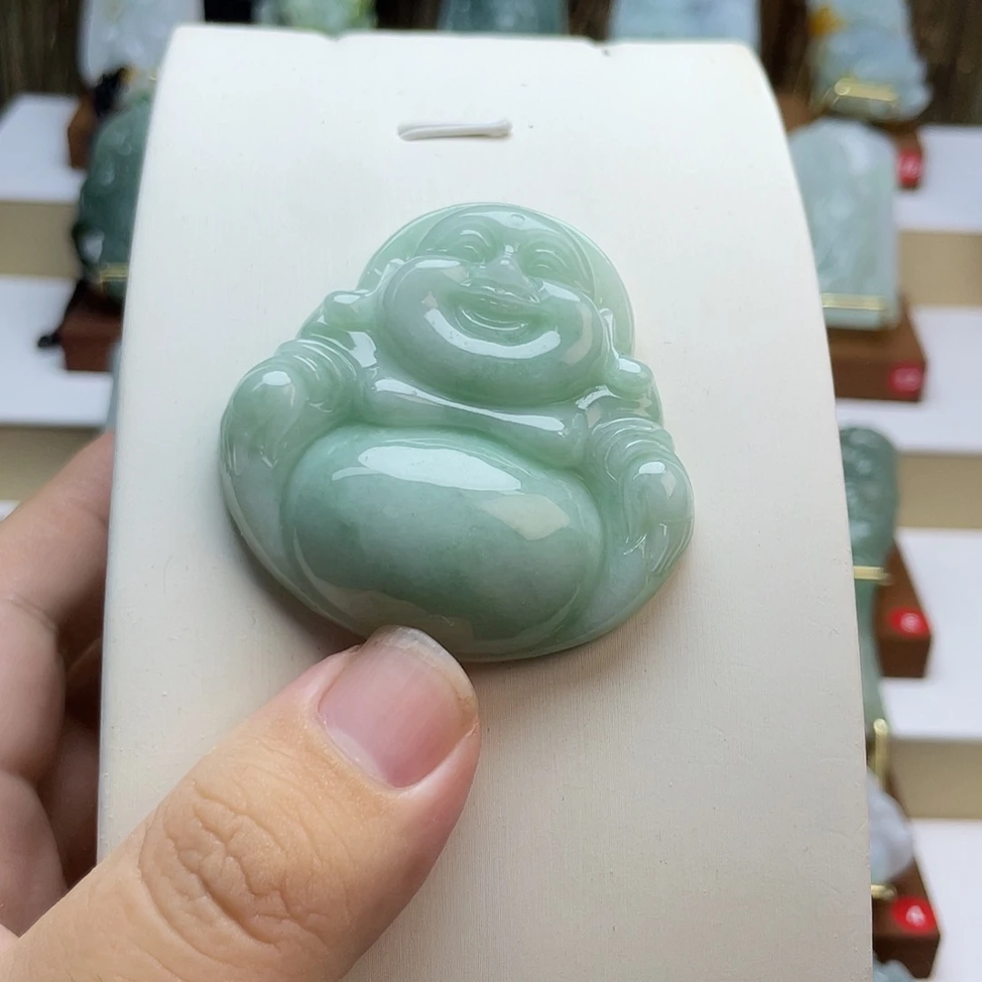翡翠未镶嵌吊坠(不含链)佛公