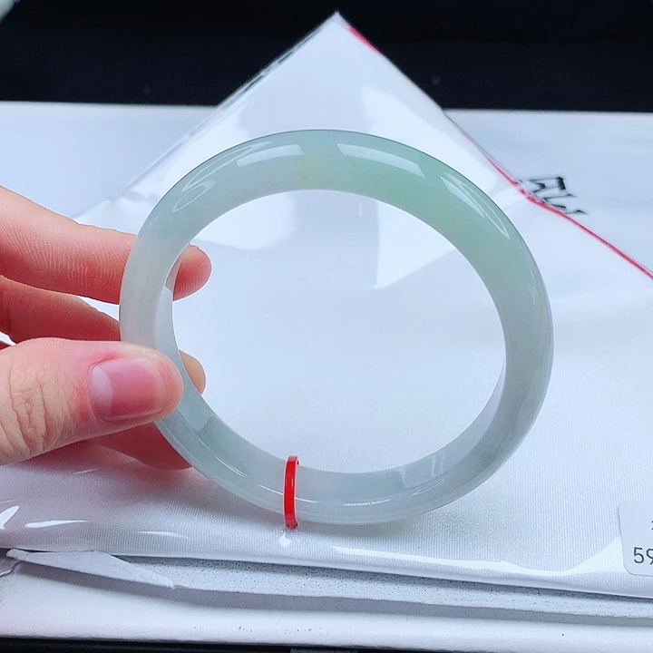 翡翠手镯未镶嵌缅甸天然a货手镯59+