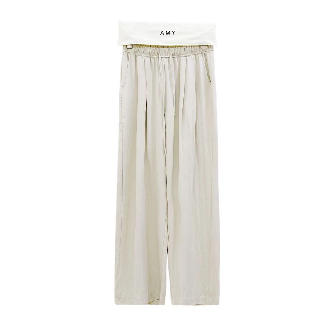 6259 【清凉一夏】夏季超薄款纯属亚麻休闲直筒裤