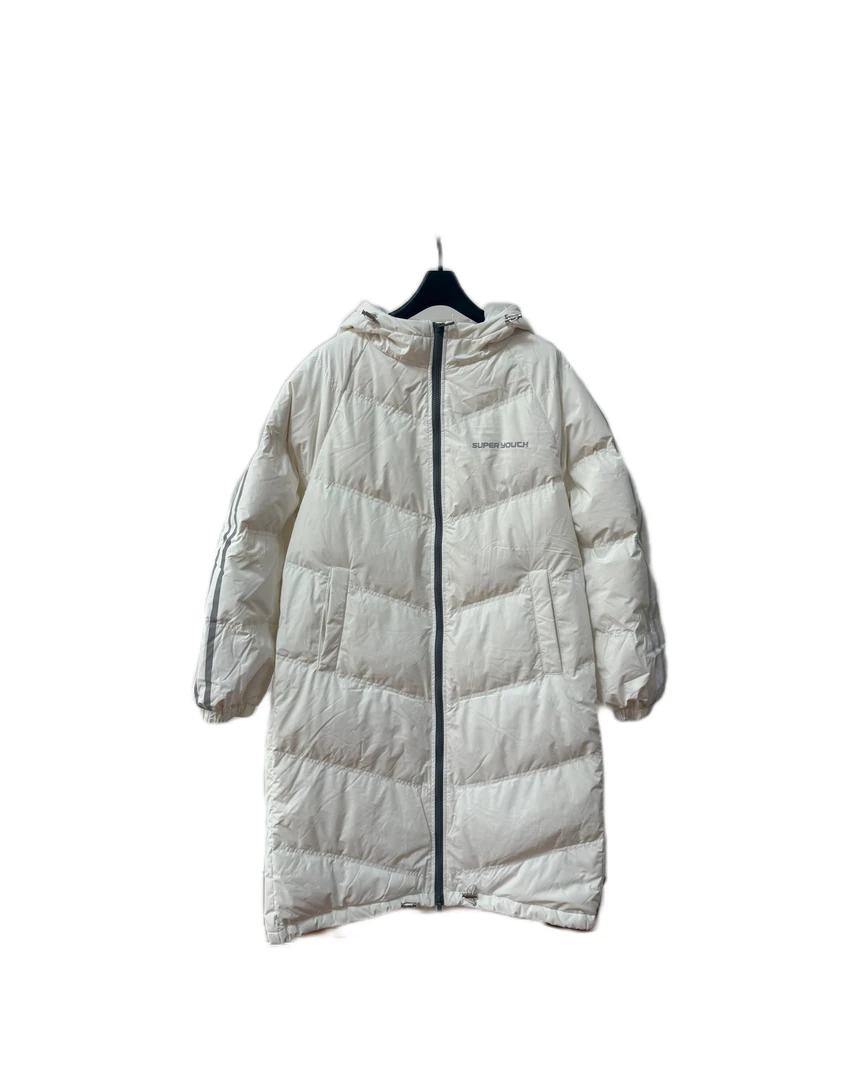 唐系列 女款冬季时尚连帽休闲户外宽松中长款羽绒服