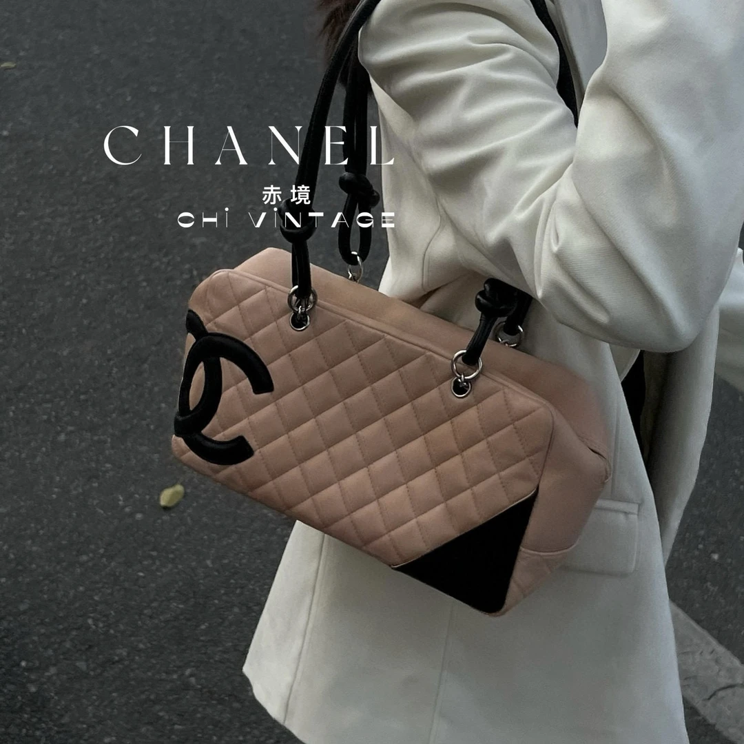 99新 Chanel/香奈儿 8354 奶茶色康鹏枕头中号04-05