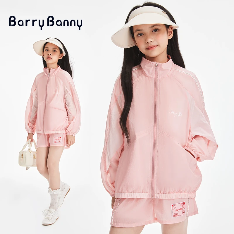 Barry Banny女童防晒套装休闲户外女童皮肤衣夏季新款透气百搭
