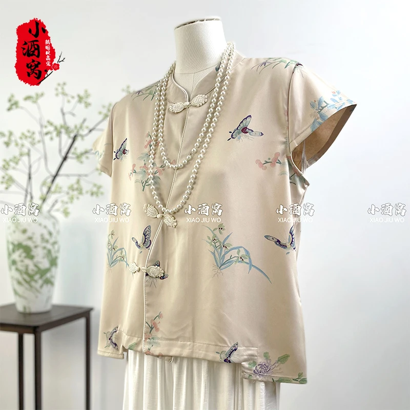 [花之蝶-上衣]小酒窝新国风 新中式时尚气质上衣-前56后61