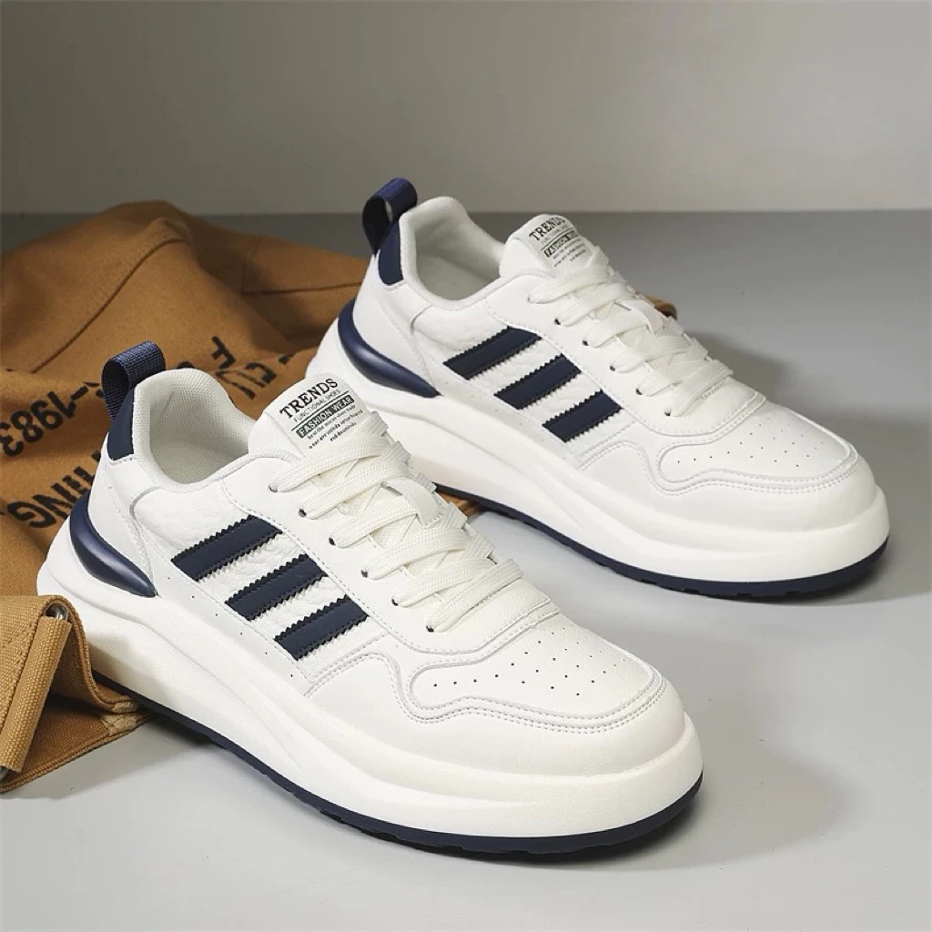 男士春2025老爹潮鞋冬季新款休闲运动鞋厚底板鞋隐形内增高男鞋子