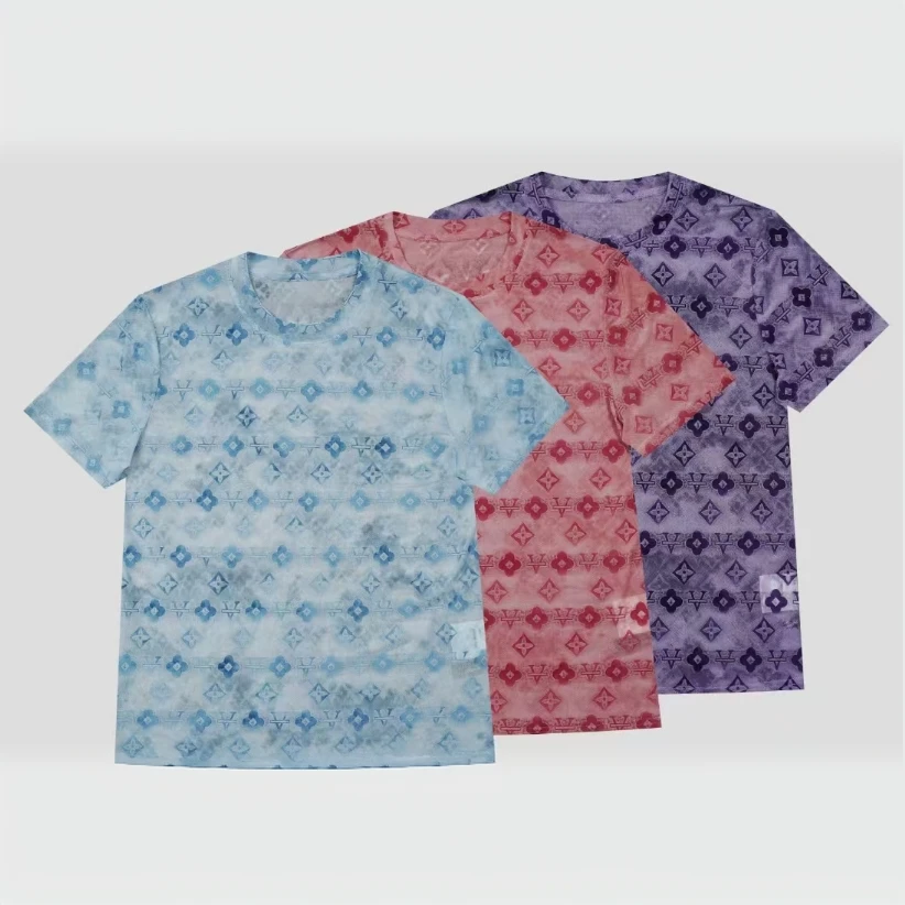 醒醒专属 【油画】气质百搭高街设计重工印花短袖T恤女