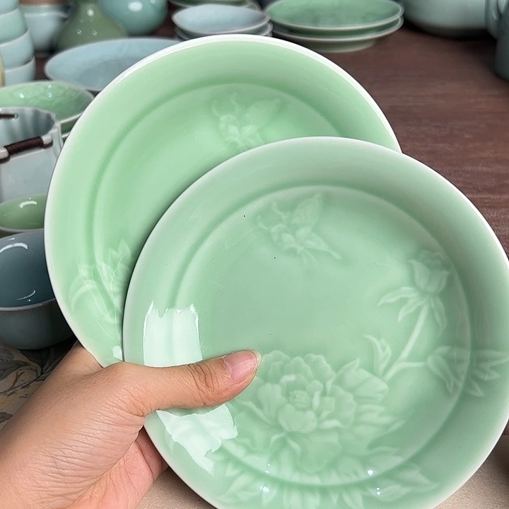 龙泉云间青瓷小米茶器