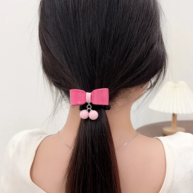 韩国进口AZNAVOUR可爱甜美减龄马卡龙蝴蝶结粗发圈头绳皮筋少女风