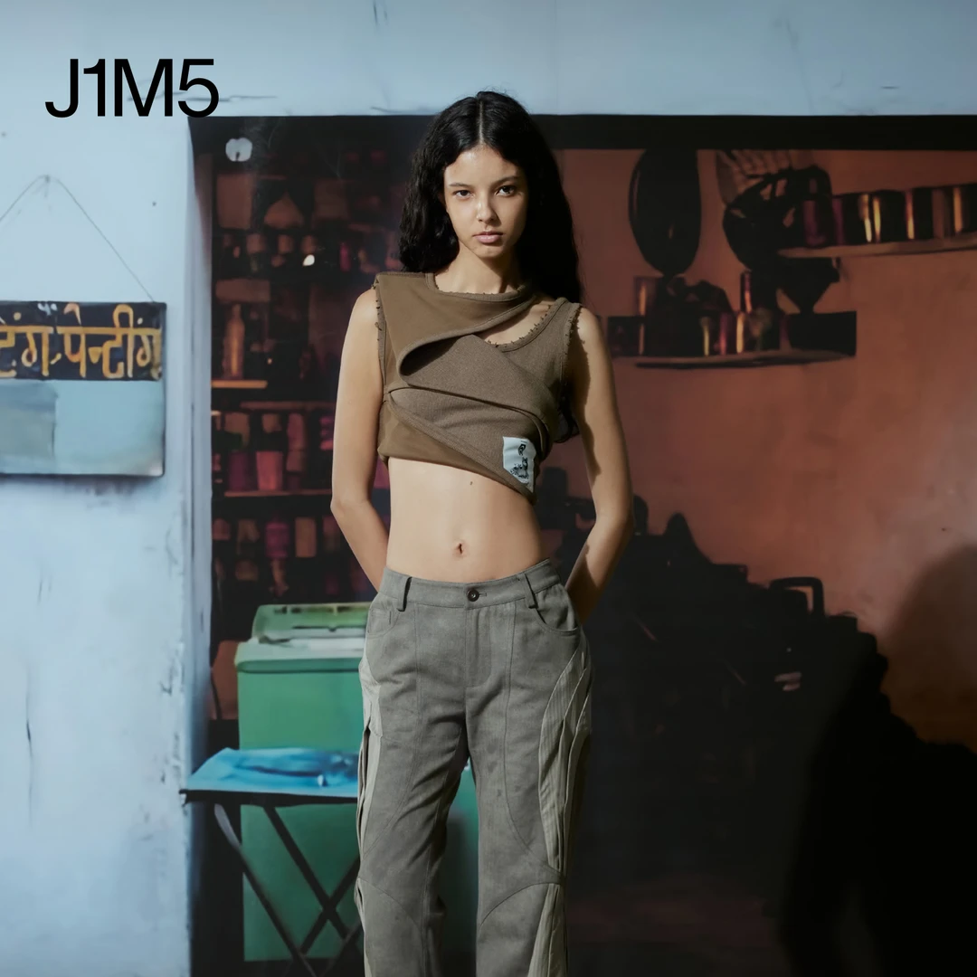 J1M5买手店 NEAR4REST 25春夏 磨损分割贴画背心运动时尚修身