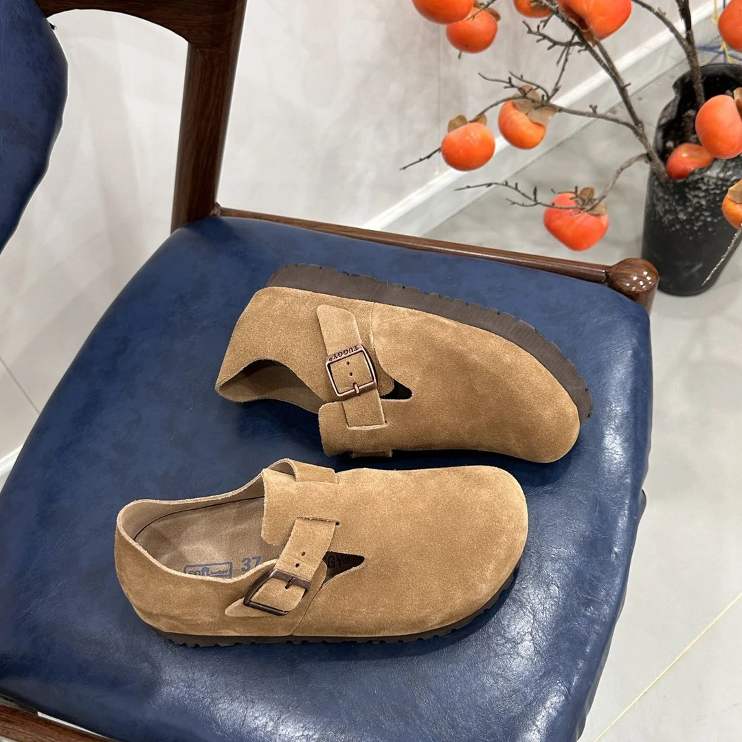 【软木勃肯厚底全包】FF2025新款春夏秋5厘米厚底包跟