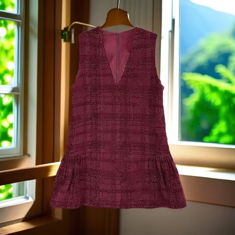 『小香公主裙』冬季新款时尚休闲百搭娃娃款俏皮无袖裙