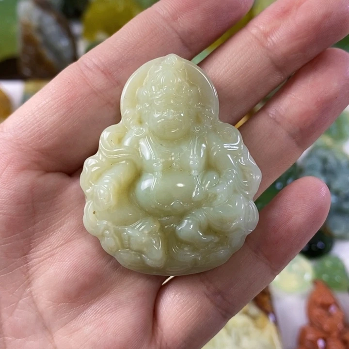 未镶嵌岫玉挂件吊坠