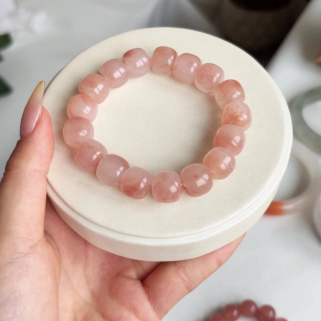 石英质玉手链未镶嵌蜜**语12