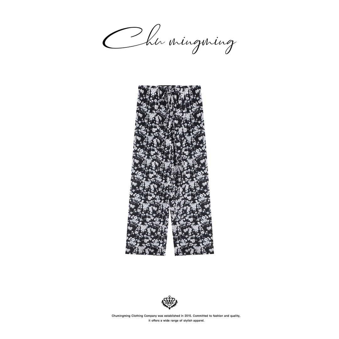 【CHU/2025SSNEW】《花执》桑蚕丝花裤LX2552
