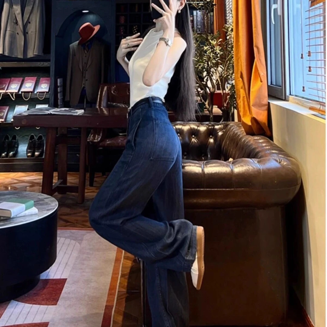 2025年修身显瘦背心牛仔裤夏季轻熟风御姐高级感职业盐系穿搭套装