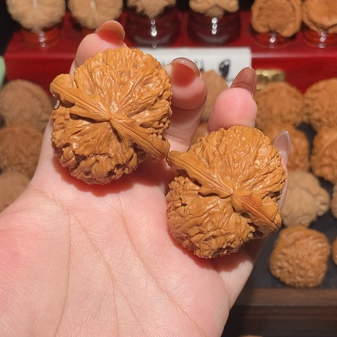 吊坠文玩核桃白狮子43