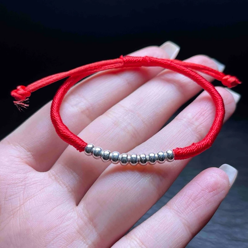 足银银制品 【小魏总返场福利】足银圆珠手绳（3mm+）