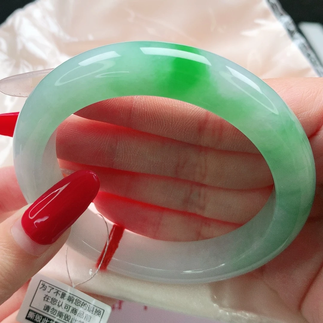 未镶嵌手镯翡翠58圈
