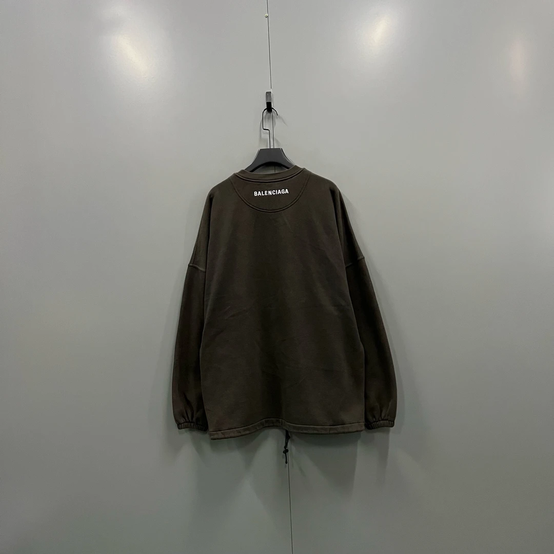 99新 Balenciaga/巴黎世家 h924  小logo印花卫衣 XS码 207263