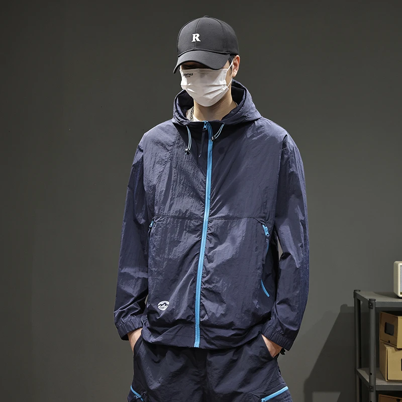 夏户外UPF50+防晒衣男女防紫外线轻薄透气工装外套速干潮牌防晒服