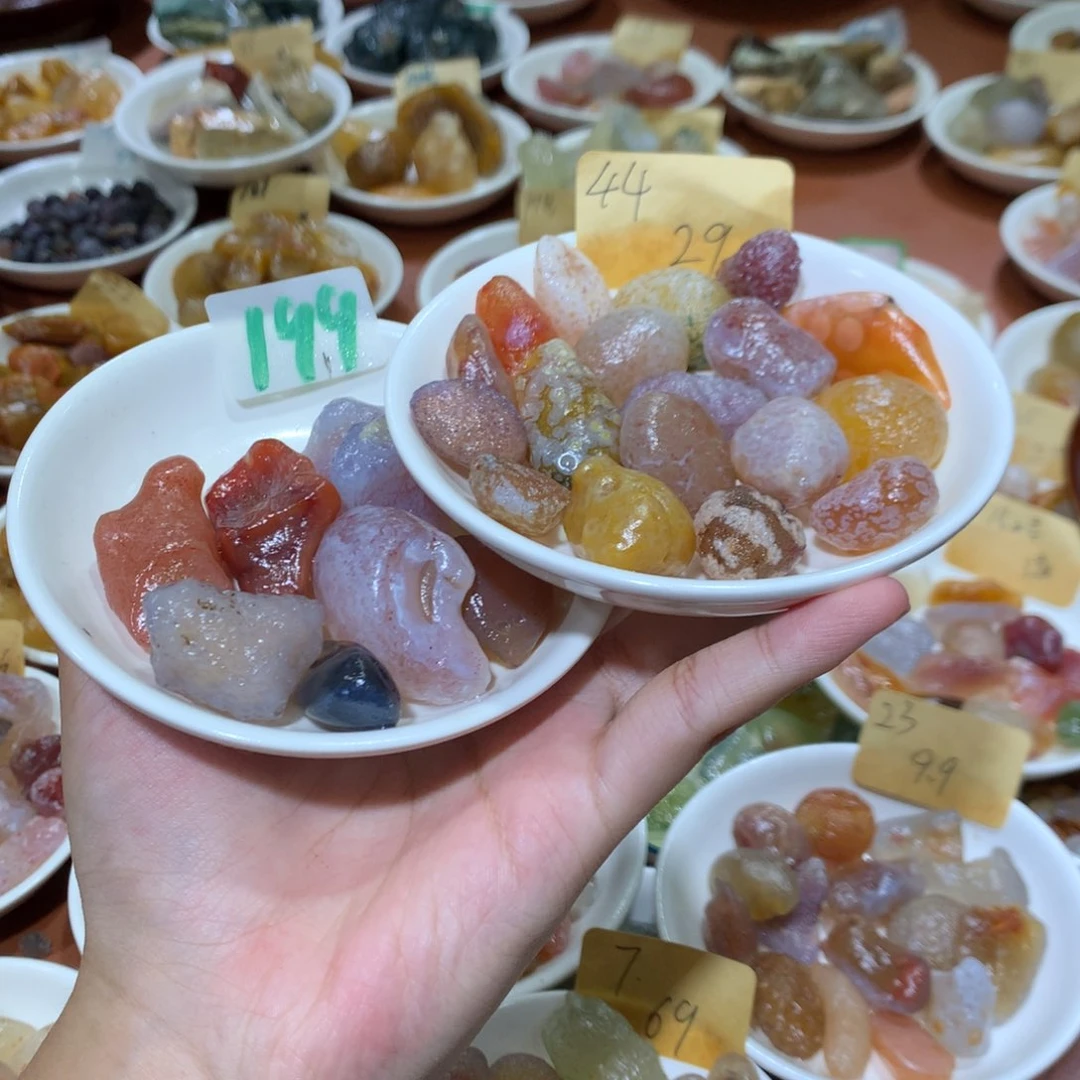 纯天然花眼玛瑙原石