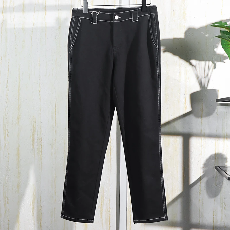 男士秋冬舒适弹力黑色牛仔裤4175