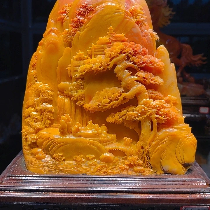 简***式寿山石寿山石雕刻工艺品