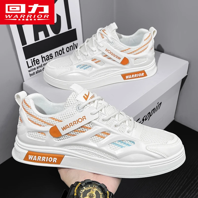 回力男鞋小白鞋2025夏季百搭镂空透气网面涉水溯溪休闲板鞋子男款