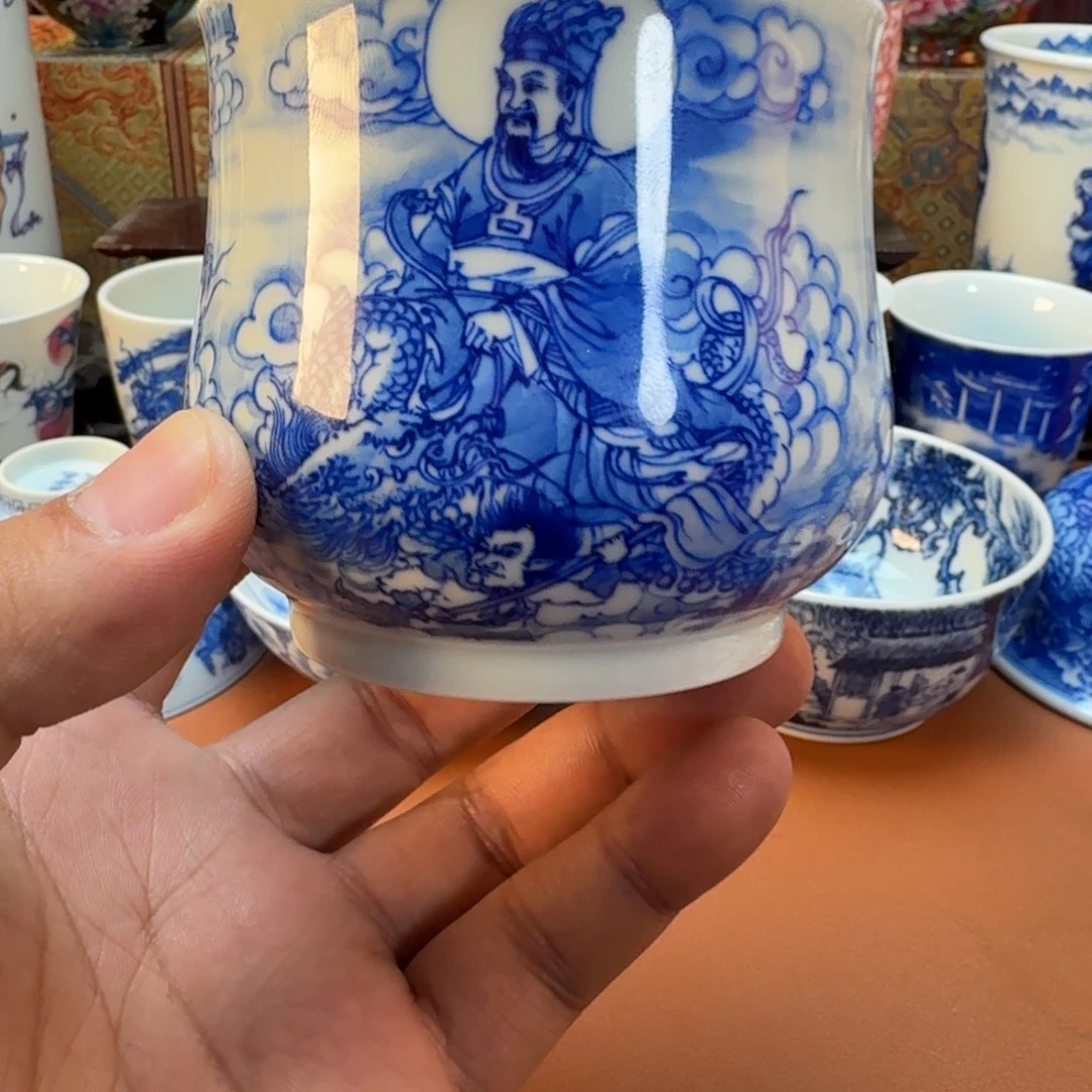 杯子陶景德镇全手工手绘陶瓷