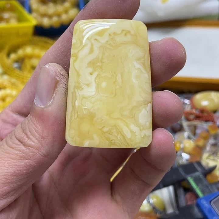 裸石蜜蜡未镶嵌吊坠