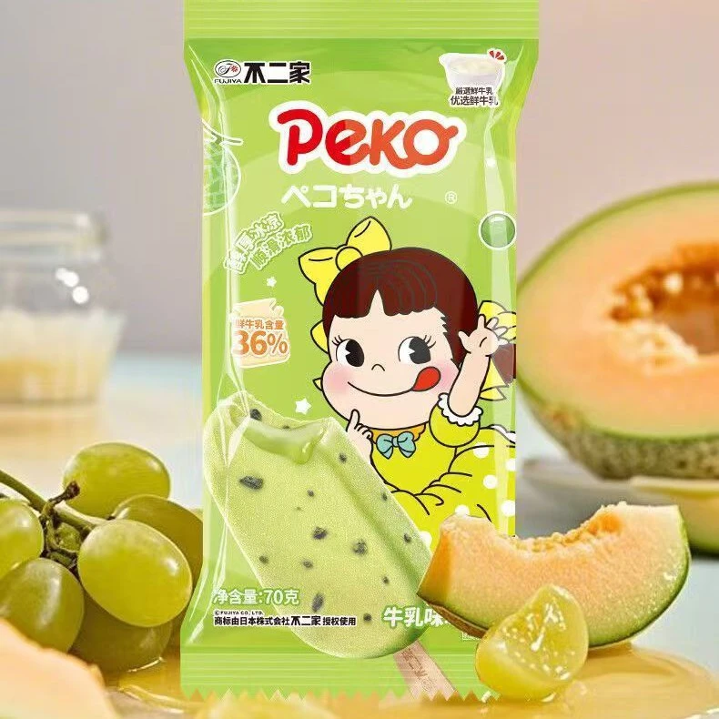 不二家蜜瓜提子牛乳雪糕
