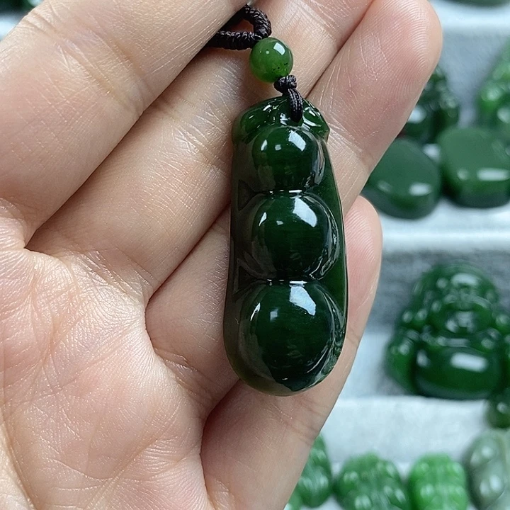 和田玉（碧玉）未镶嵌吊坠(不含链)