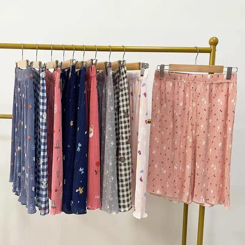 【促销7月7-7月15】韩国东大门冰丝五分裤卡通可爱家居服可外穿