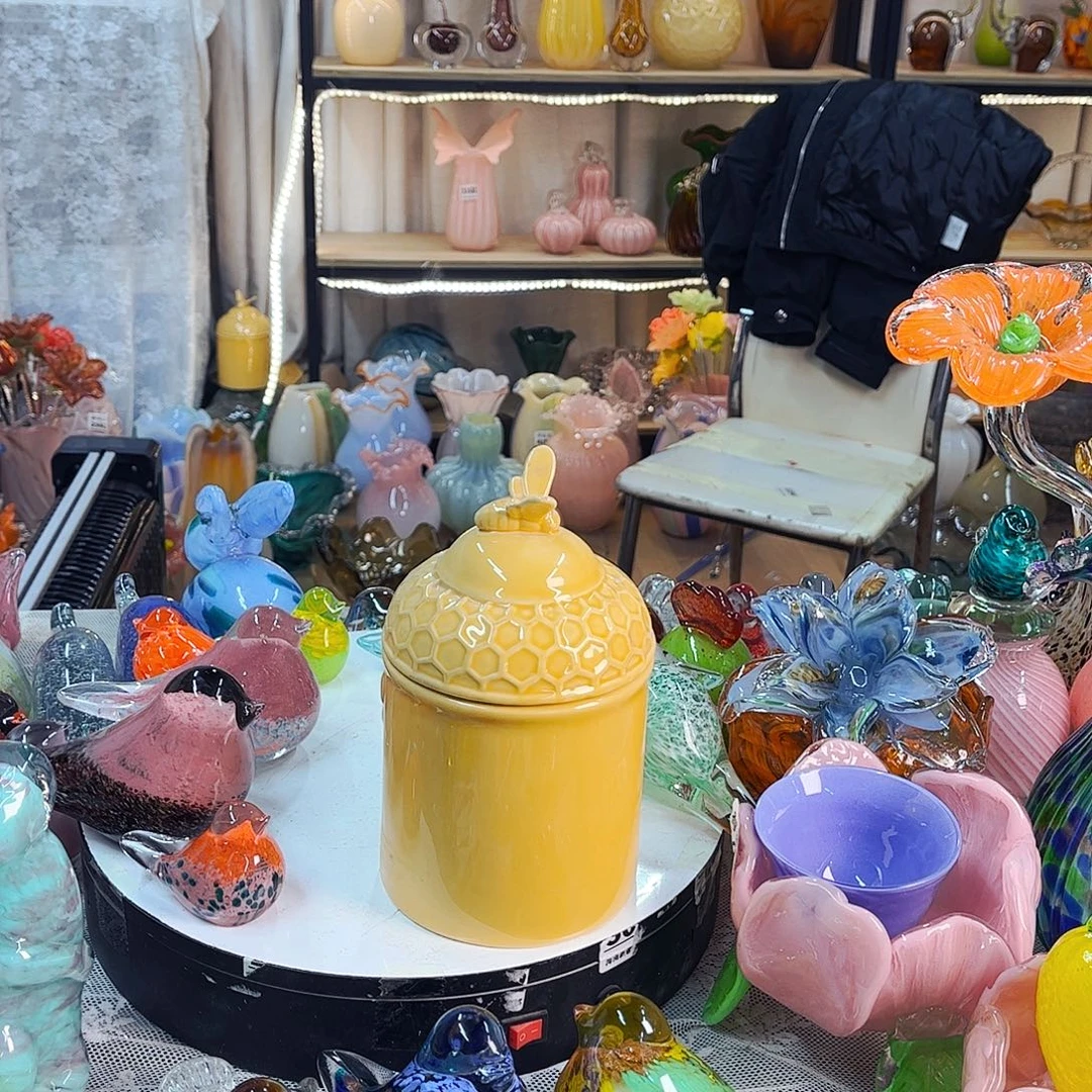 M****蜜蜂罐家悦美居琉璃工艺品瑕疵