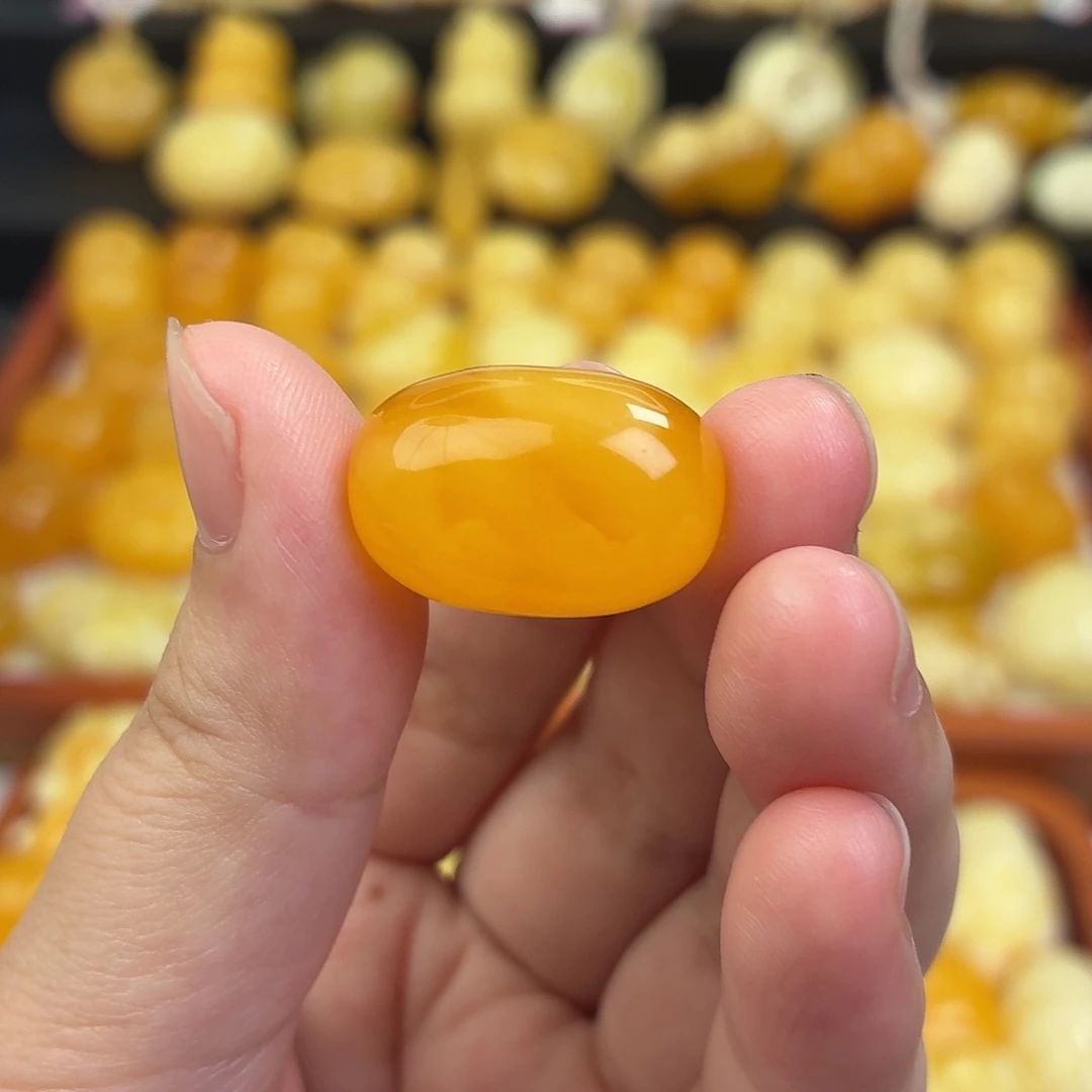 蜜蜡未镶嵌毛衣链蜜蜡