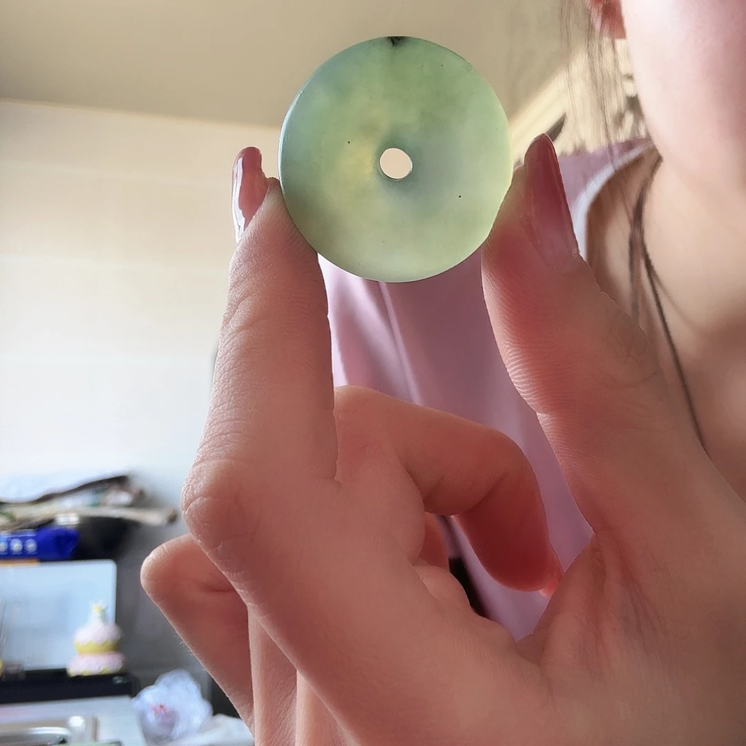 蛇纹石玉未镶嵌平安扣