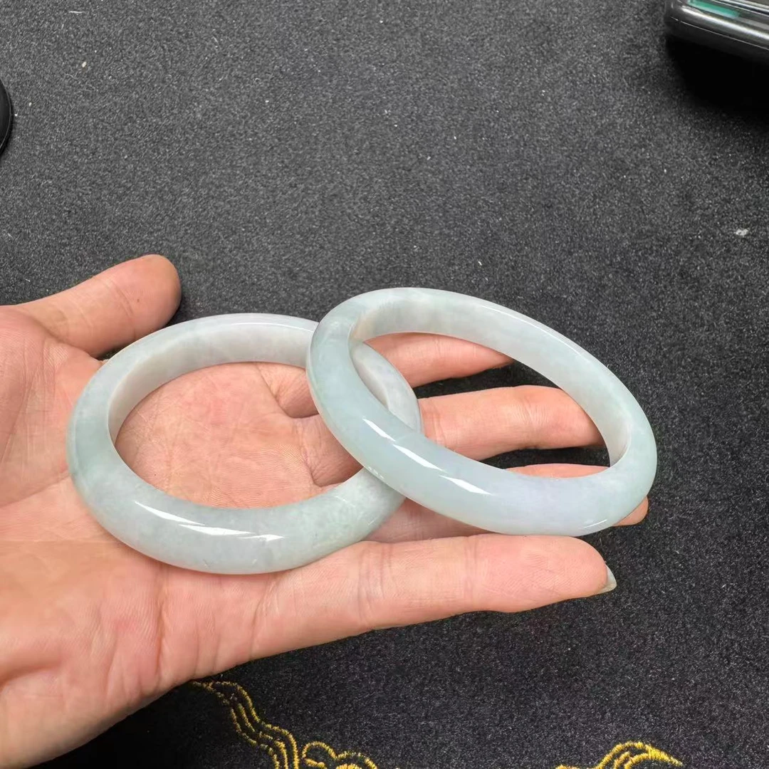 天然缅甸a货翡翠高货手镯 88—多样性发一