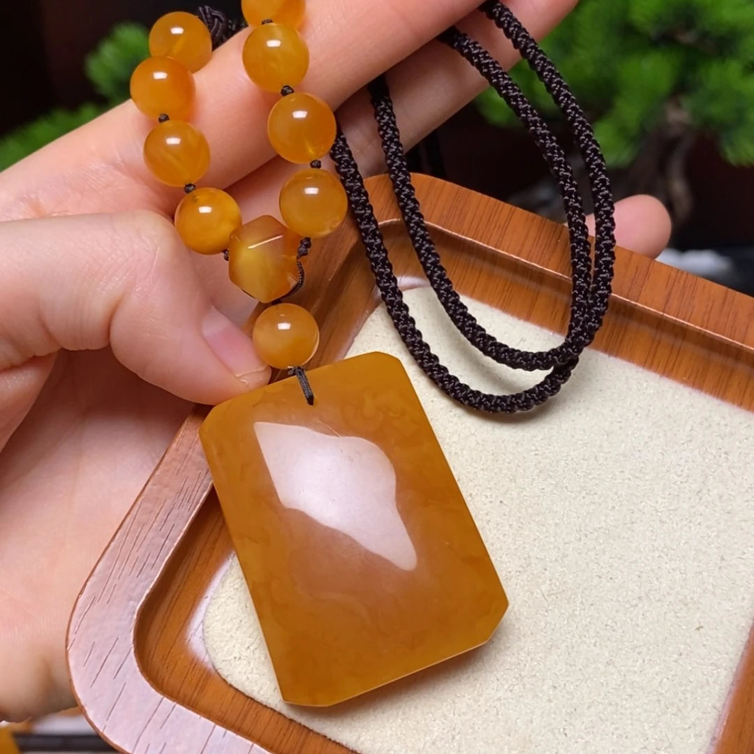 【闪购商品】蜜蜡颈饰未镶嵌项链