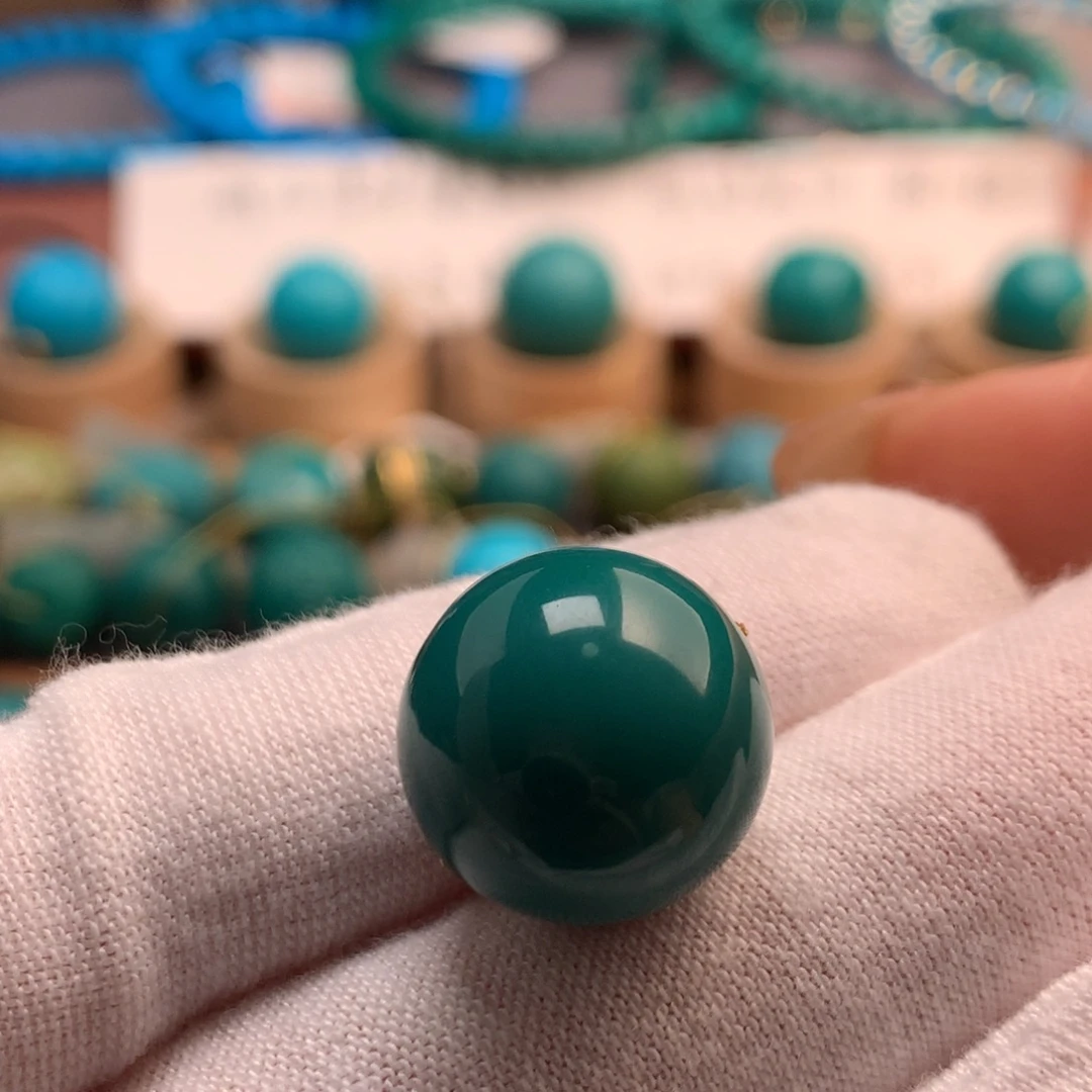 绿松石未镶嵌绿松石15.4mm